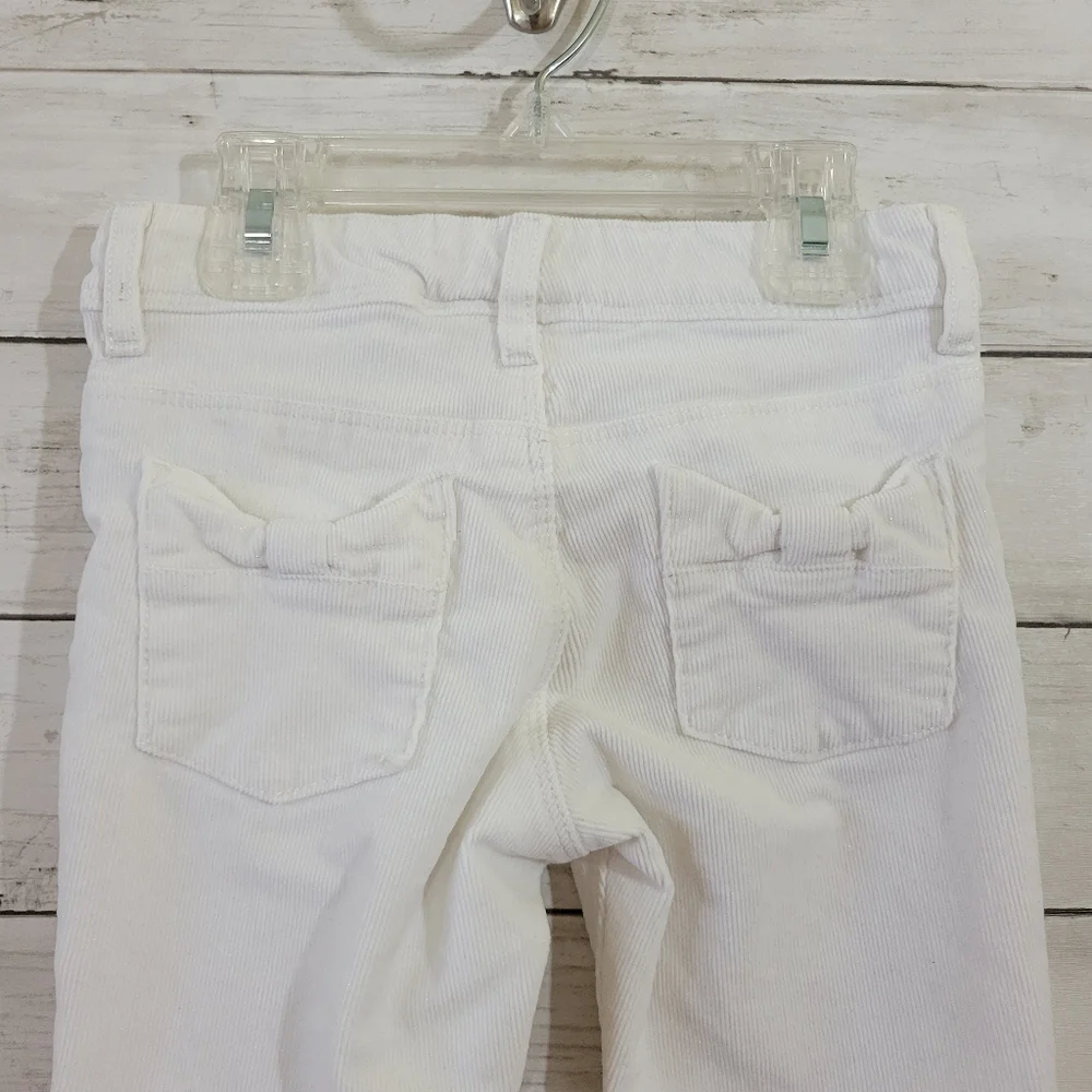 Little Girls Gymboree‎ Cords Corduroy Jeans in White Size 5